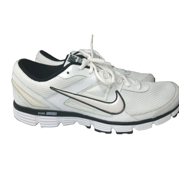 Nike Dual Fusion ST Shoes Men's Size 13 Sneakers White~Yellow - Picture 2 of 11